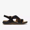 Sandali bassi da donna Maelynn Gem in nabuk nero