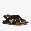 Sandali bassi da donna Maelynn Gem in nabuk nero