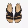 Sandali bassi da donna Maelynn Gem in nabuk nero