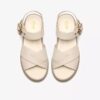 Sandali bassi da donna Orinoco3 Cross in pelle color crema Sandali bassi da donna Orinoco3 Cross in pelle color crema