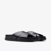 Sandali bassi da uomo Torford Cross in pelle nera Sandali bassi da uomo Torford Cross in pelle nera