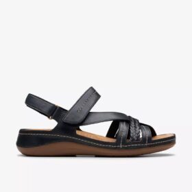 Sandali con listini combinati Cecily Strap da donna, neri