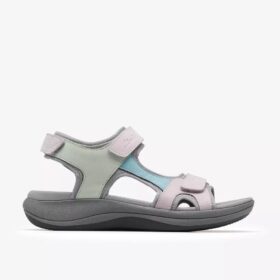 Sandali con listini da donna Mira Bay Grigio/Verde Sandali con listini da donna Mira Bay Grigio/Verde