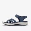 Sandali con listini da donna Mira Shore blu navy