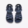Sandali con listini da donna Mira Shore blu navy