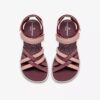 Sandali con listini da donna Mira Shore color marrone rossiccio