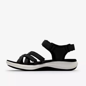 Sandali con listini Mira Shore da donna, neri