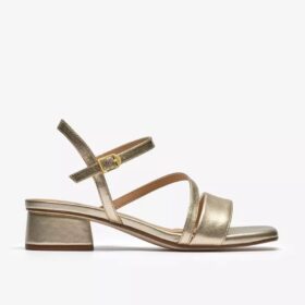 Sandali con listini Serina35 da donna in oro tenue