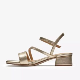 Sandali con listini Serina35 da donna in oro tenue