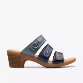 Sandali con tacco da donna Emily 2 Adella blu navy multicolore