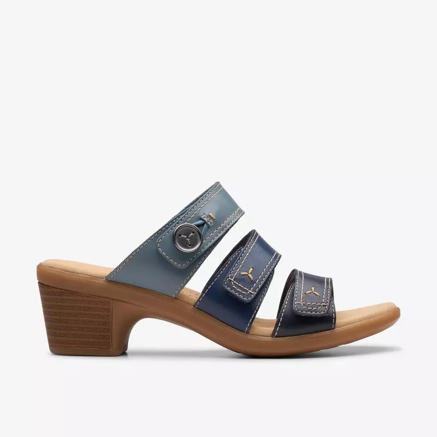 Sandali con tacco da donna Emily 2 Adella blu navy multicolore Sandali con tacco da donna Emily 2 Adella blu navy multicolore