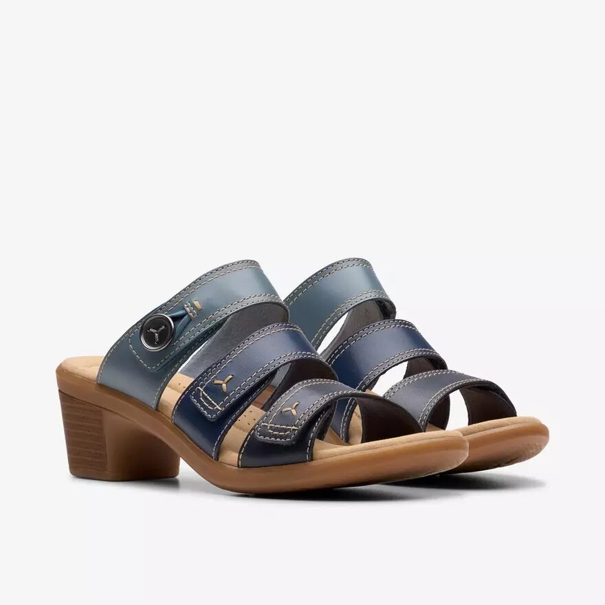 Sandali con tacco da donna Emily 2 Adella blu navy multicolore Sandali con tacco da donna Emily 2 Adella blu navy multicolore