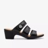 Sandali con tacco da donna Emily 2 Adella in pelle nera Sandali con tacco da donna Emily 2 Adella in pelle nera