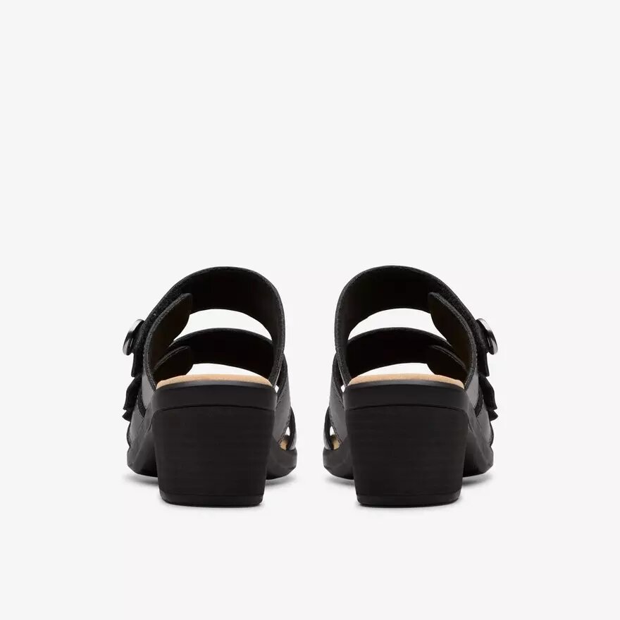 Sandali con tacco da donna Emily 2 Adella in pelle nera Sandali con tacco da donna Emily 2 Adella in pelle nera