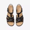 Sandali con tacco da donna Emily 2 Rose in pelle nera Sandali con tacco da donna Emily 2 Rose in pelle nera
