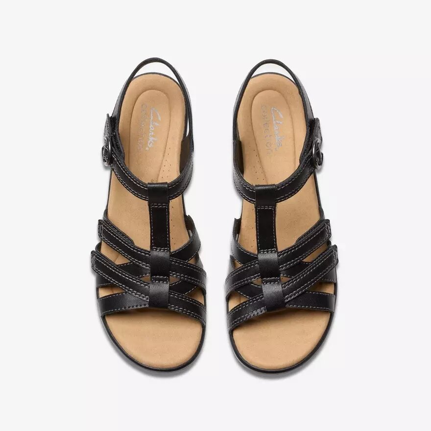 Sandali con tacco da donna Emily 2 Rose in pelle nera Sandali con tacco da donna Emily 2 Rose in pelle nera