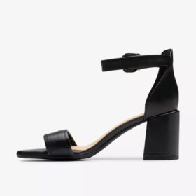 Sandali con tacco da donna Ezoria Mae in pelle nera