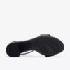 Sandali con tacco da donna Ezoria Mae in pelle nera Sandali con tacco da donna Ezoria Mae in pelle nera