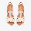 Sandali con tacco da donna Kymber Glow in pelle color crema Sandali con tacco da donna Kymber Glow in pelle color crema