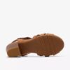 Sandali con tacco da donna Kymber Glow in pelle color cuoio