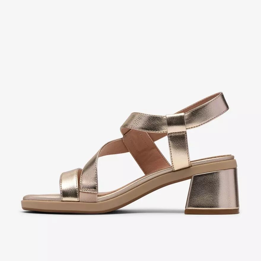 Sandali con tacco Jaylan Sol Champagne da donna Sandali con tacco Jaylan Sol Champagne da donna