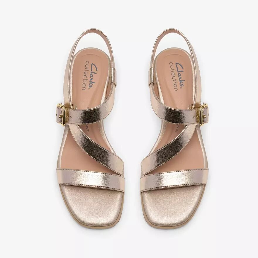 Sandali con tacco Jaylan Sol Champagne da donna Sandali con tacco Jaylan Sol Champagne da donna