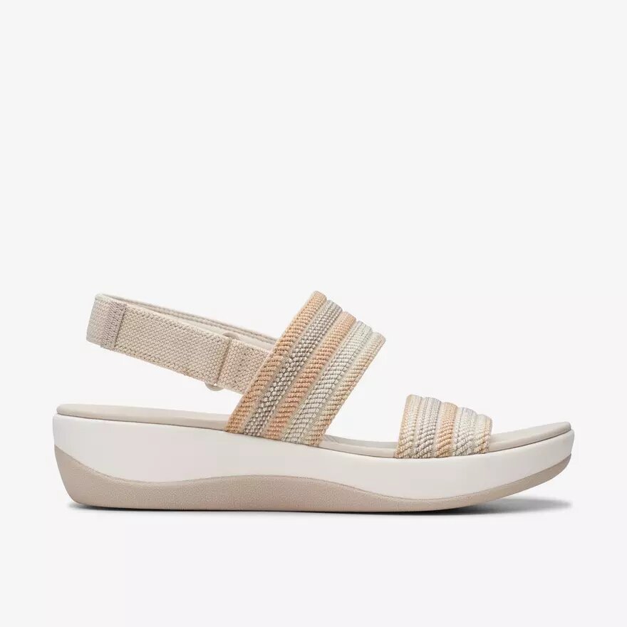 Sandali con zeppa Arla Stroll Beige Cloudsteppers™ da donna Sandali con zeppa Arla Stroll Beige Cloudsteppers™ da donna
