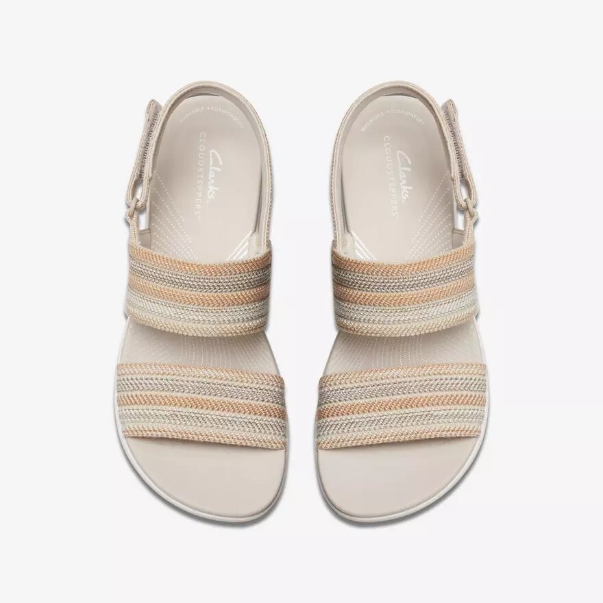 Sandali con zeppa Arla Stroll Beige Cloudsteppers™ da donna Sandali con zeppa Arla Stroll Beige Cloudsteppers™ da donna