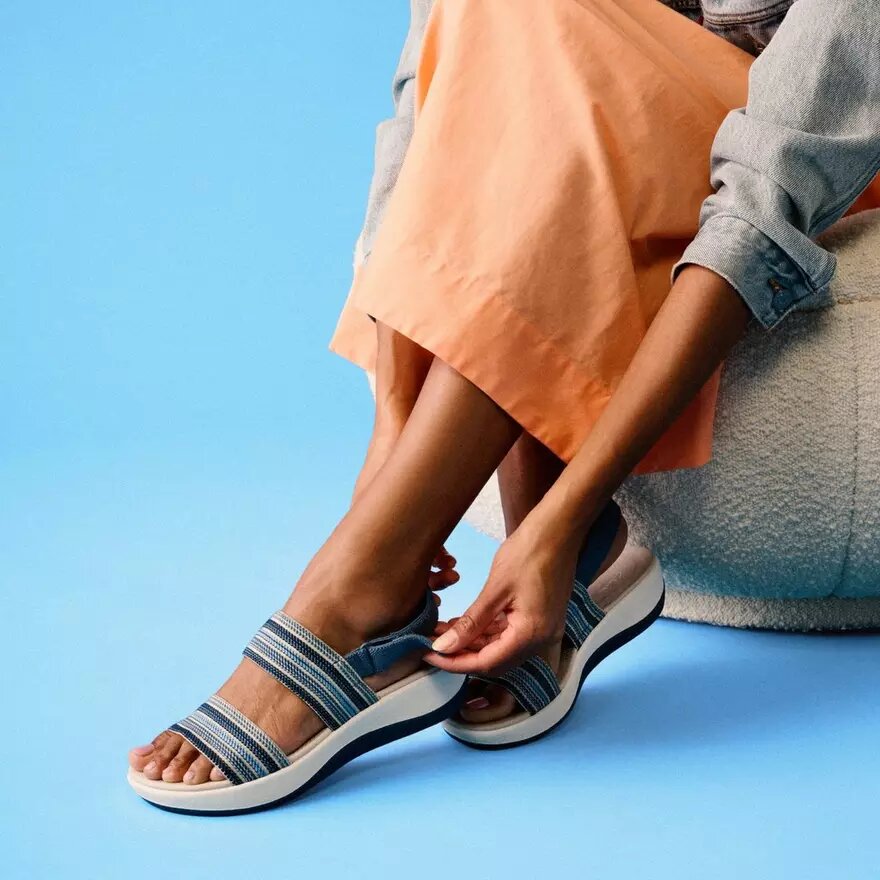 Sandali con zeppe Arla Stroll Blue Cloudsteppers™ da donna Sandali con zeppe Arla Stroll Blue Cloudsteppers™ da donna