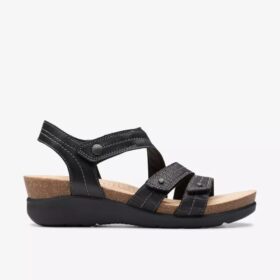 Sandali con zeppe Calenne Clara da donna, neri