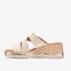 Sandali con zeppe Kidiki Cove in pelle color crema da donna Sandali con zeppe Kidiki Cove in pelle color crema da donna