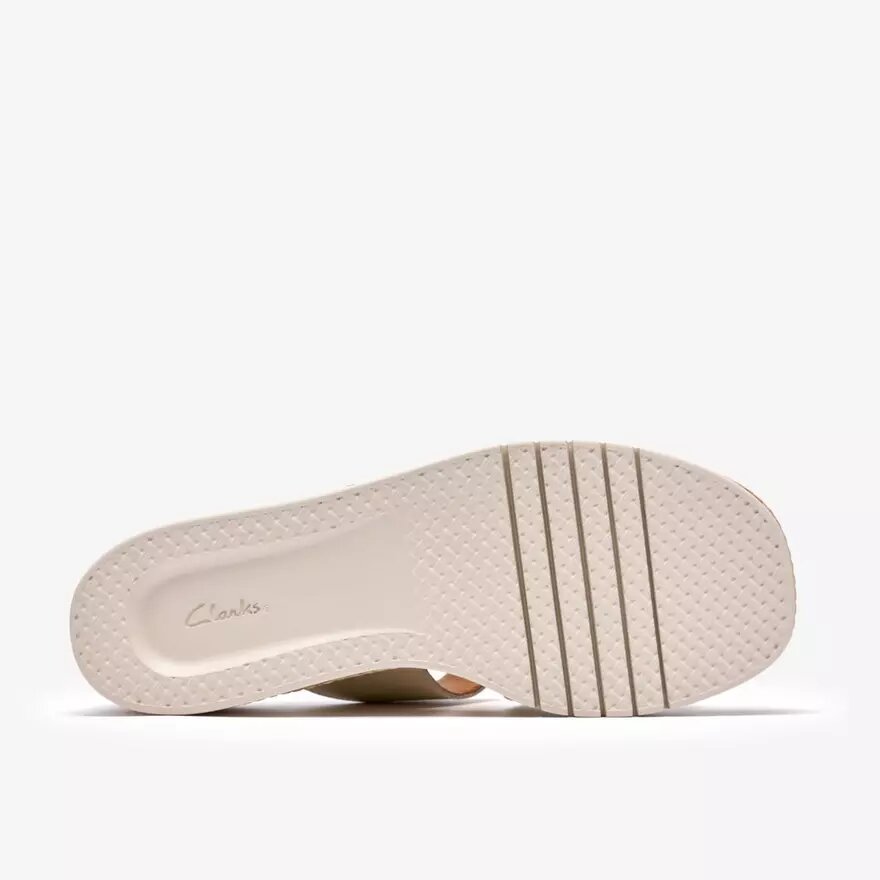 Sandali con zeppe Kidiki Cove in pelle color crema da donna Sandali con zeppe Kidiki Cove in pelle color crema da donna