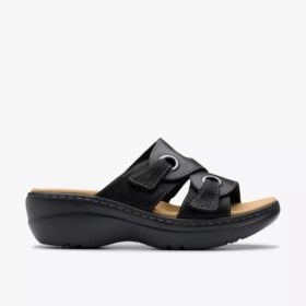 Sandali con zeppe Merliah2 Cove in pelle nera da donna