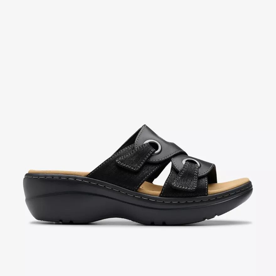 Sandali con zeppe Merliah2 Cove in pelle nera da donna Sandali con zeppe Merliah2 Cove in pelle nera da donna