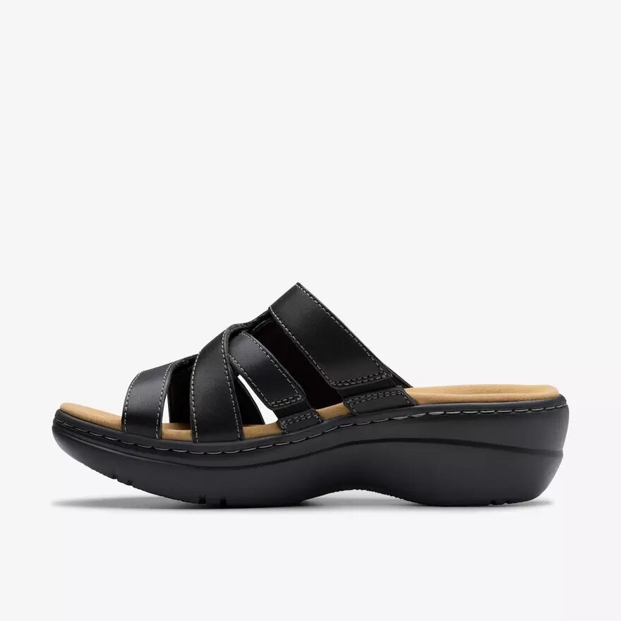 Sandali con zeppe Merliah2 Cove in pelle nera da donna Sandali con zeppe Merliah2 Cove in pelle nera da donna
