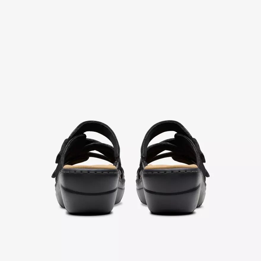 Sandali con zeppe Merliah2 Cove in pelle nera da donna Sandali con zeppe Merliah2 Cove in pelle nera da donna
