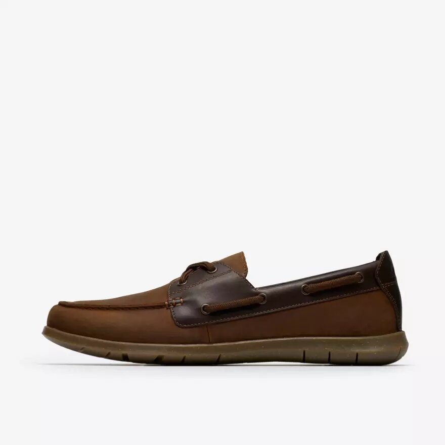 Scarpa da barca da uomo Flexway 2Eye in nabuk marrone Scarpa da barca da uomo Flexway 2Eye in nabuk marrone