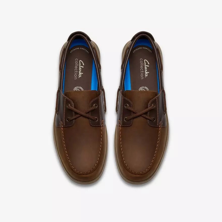 Scarpa da barca da uomo Flexway 2Eye in nabuk marrone Scarpa da barca da uomo Flexway 2Eye in nabuk marrone