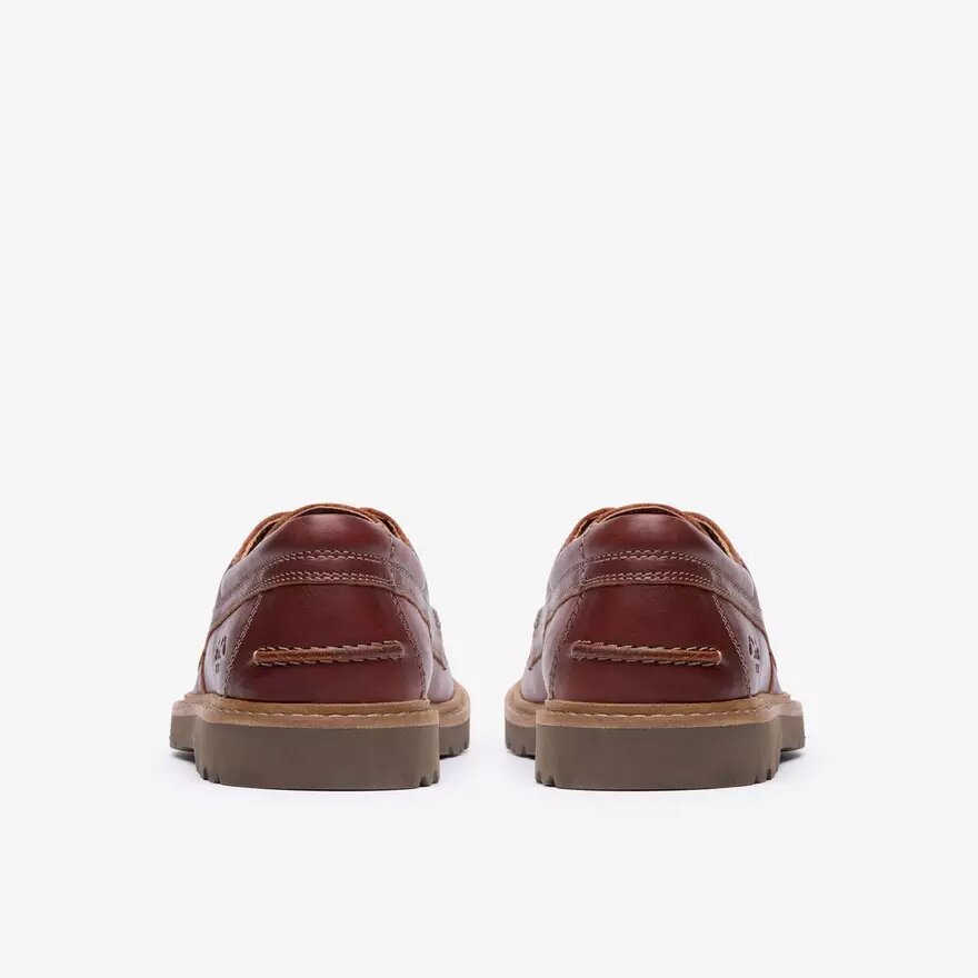 Scarpa da barca da uomo Weltridge Moc in pelle marrone scuro Scarpa da barca da uomo Weltridge Moc in pelle marrone scuro