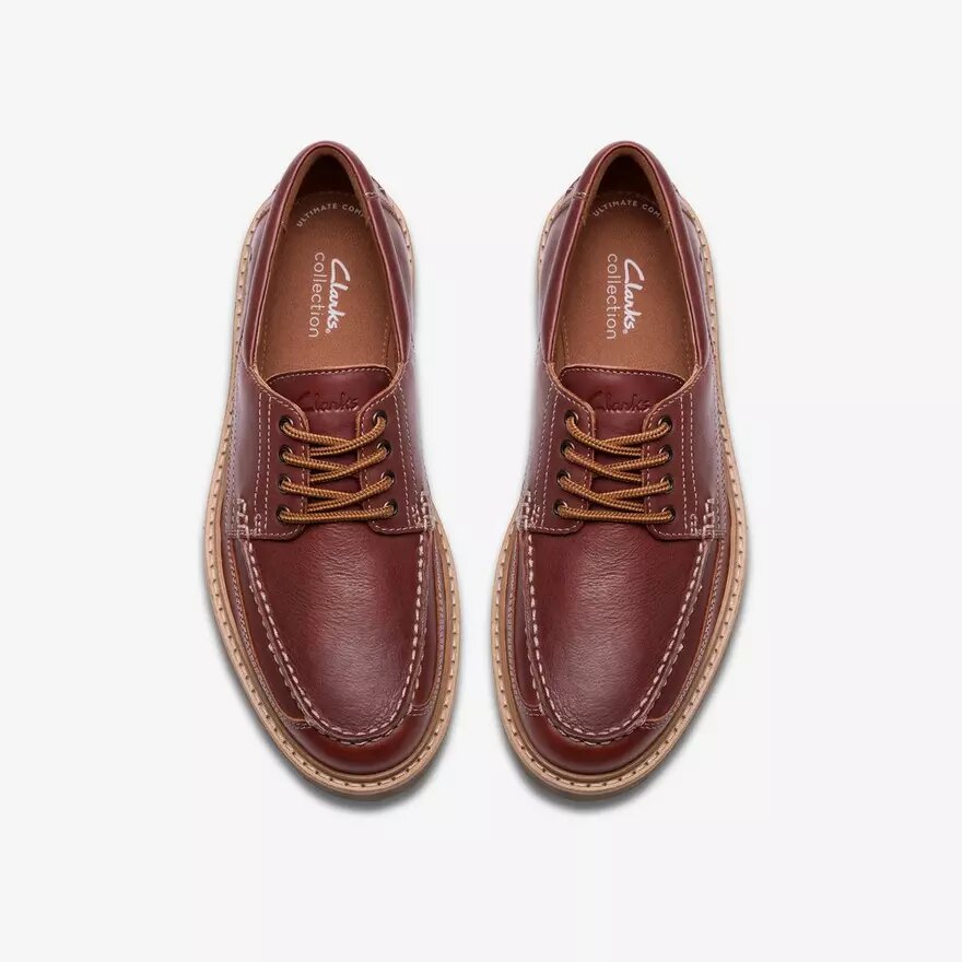 Scarpa da barca da uomo Weltridge Moc in pelle marrone scuro Scarpa da barca da uomo Weltridge Moc in pelle marrone scuro