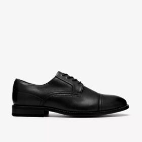 Scarpa da uomo Bowburn Cap in pelle nera