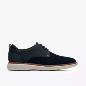 Scarpa Derby da uomo Brantin Plain in maglia blu navy