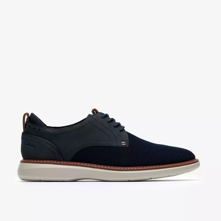 Scarpa Derby da uomo Brantin Plain in maglia blu navy Scarpa Derby da uomo Brantin Plain in maglia blu navy