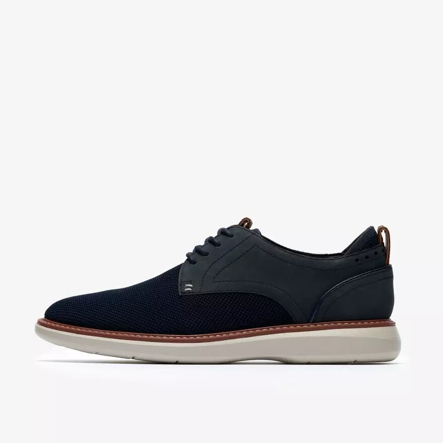 Scarpa Derby da uomo Brantin Plain in maglia blu navy Scarpa Derby da uomo Brantin Plain in maglia blu navy