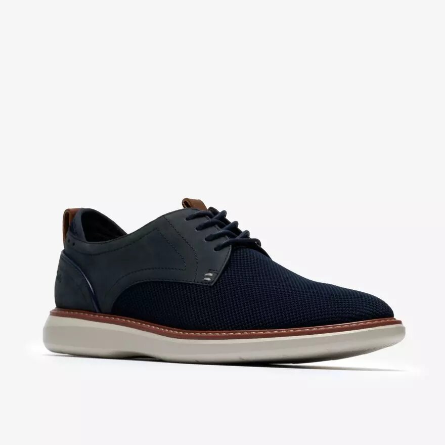 Scarpa Derby da uomo Brantin Plain in maglia blu navy Scarpa Derby da uomo Brantin Plain in maglia blu navy