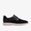 Scarpa Oxford da uomo Brantin in maglia nera a tinta unita Scarpa Oxford da uomo Brantin in maglia nera a tinta unita