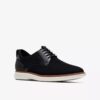 Scarpa Oxford da uomo Brantin in maglia nera a tinta unita Scarpa Oxford da uomo Brantin in maglia nera a tinta unita