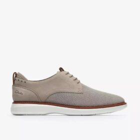 Scarpa Oxford da uomo Brantin Plain in maglia grigia