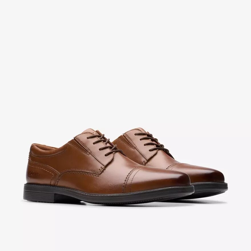 Scarpa Oxford Dresslite Cap da uomo in pelle marrone chiaro Scarpa Oxford Dresslite Cap da uomo in pelle marrone chiaro