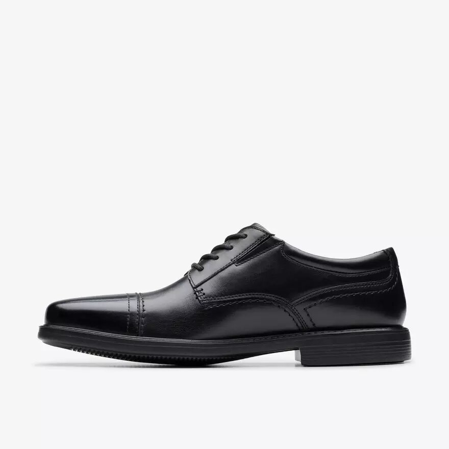 Scarpa Oxford Dresslite Cap da uomo in pelle nera Scarpa Oxford Dresslite Cap da uomo in pelle nera